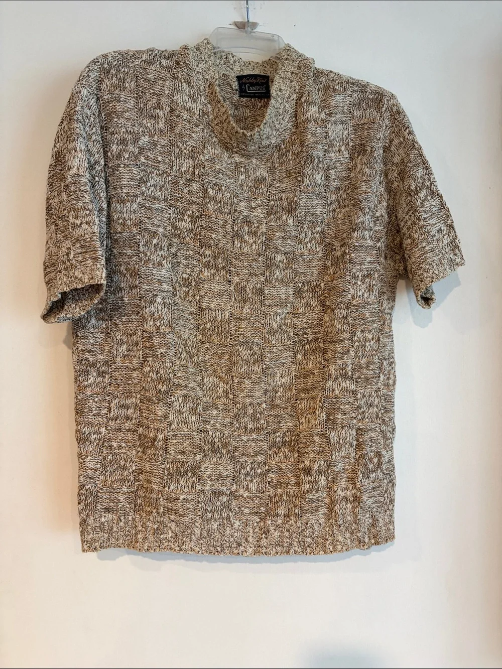Vintage Campus Nubby Knit 100% Cotton USA Men’s Large Unisex Sweater